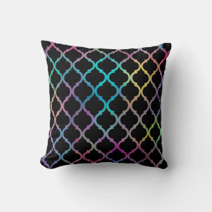 Simple Elegant Modern Colourful Moroccan Pattern Cushion