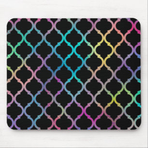 Simple Elegant Modern Colourful Moroccan Pattern   Mouse Pad