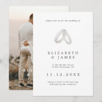 Simple Elegant Modern Couple Photo Wedding