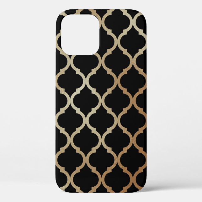 Simple Elegant Modern Gold Moroccan Pattern | Case-Mate iPhone Case (Back)