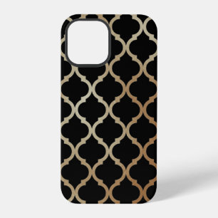 Simple Elegant Modern Gold Moroccan Pattern iPhone 12 Pro Case