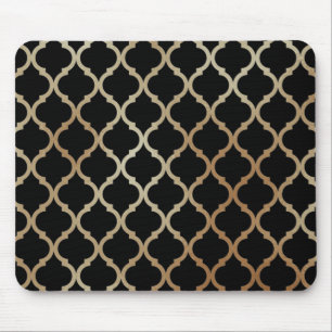 Simple Elegant Modern Gold Moroccan Pattern   Mouse Pad