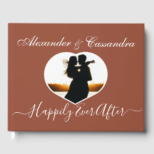 Simple Elegant Modern Minimal Terracotta wedding  Guest Book