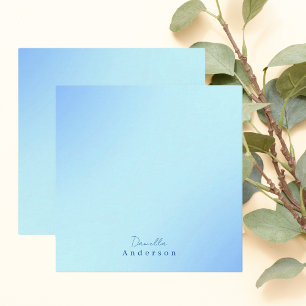 Simple Elegant Modern Minimalist Blue Card