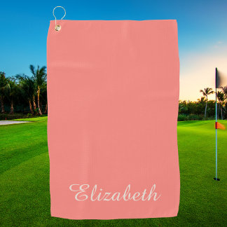 Simple Elegant Modern Monogrammed Chic Golf Towel