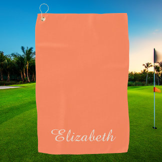 Simple Elegant Modern Monogrammed Trendy Golf Towel