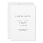 Simple Elegant Modern Photo Wedding Save the Date