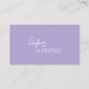 Simple Elegant Modern Referral Card