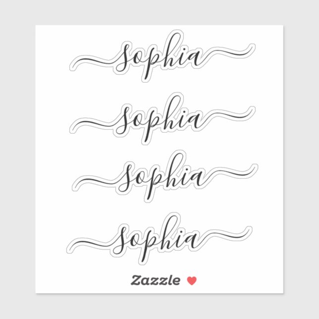 Simple Elegant Modern Script Name (Sheet)
