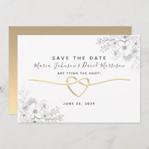 Simple Elegant Modern Script Wedding Save The Date