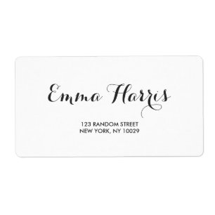 Simple Elegant Modern Wedding Address Label