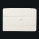 Simple, elegant monogram iPad mini cover<br><div class="desc">Modern,  simple,  elegant monogram ipad,  lightbeige.
Just edit your product in a few minutes. You can change the font/size/colour and position using "further personalise".</div>