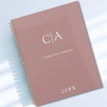 Simple, elegant monogram planner<br><div class="desc">Modern,  simple,  elegant monogram planner,  blush.
Just edit your product in a few minutes. You can change the font/size/colour and position using "further personalise".</div>