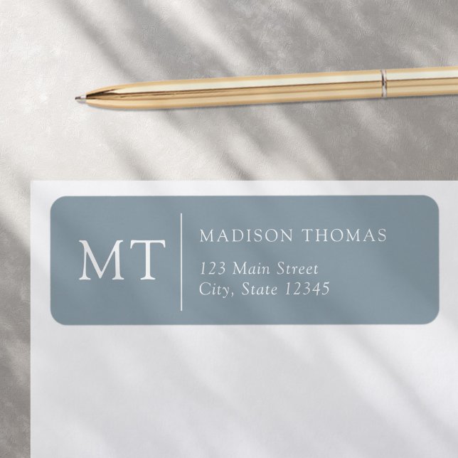 Simple Elegant Monogram Return Address (Creator Uploaded)
