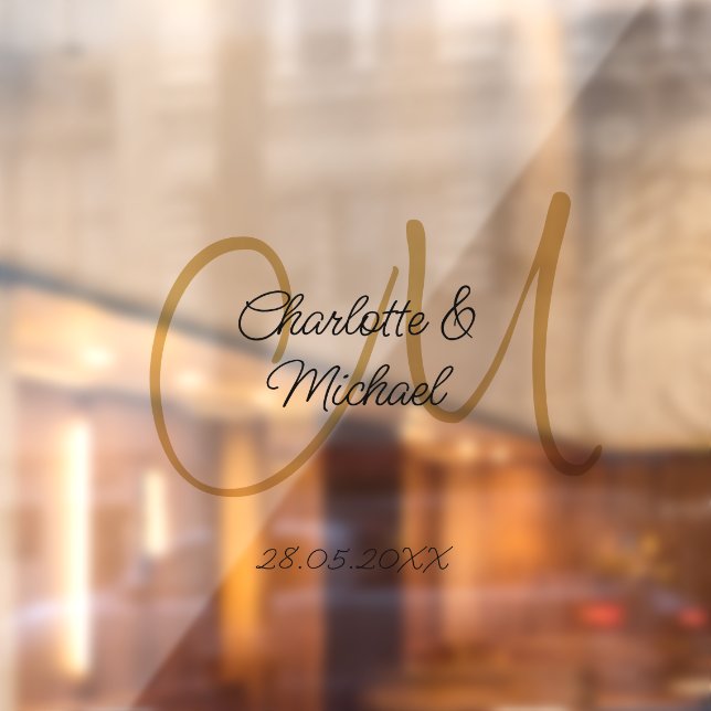 Simple, elegant, monogram wedding  (Sheet 2)