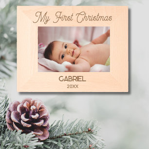 Simple Elegant My First Christmas Etched Frames