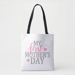 Simple & Elegant My First Mother's Day   Tote Bag