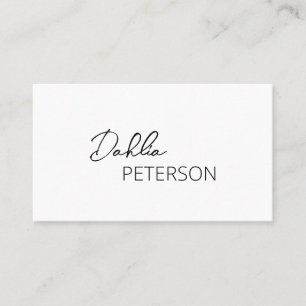 Simple Elegant Name Modern Business Card