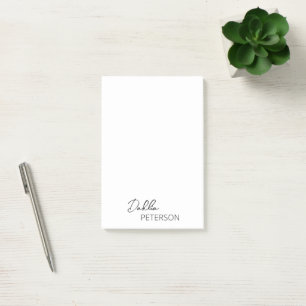 Simple Elegant Name Modern Post-it Notes