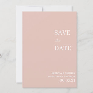 simple elegant non photo save the date