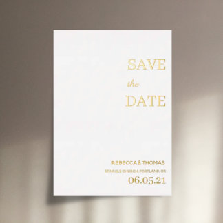 simple elegant non photo save the date
