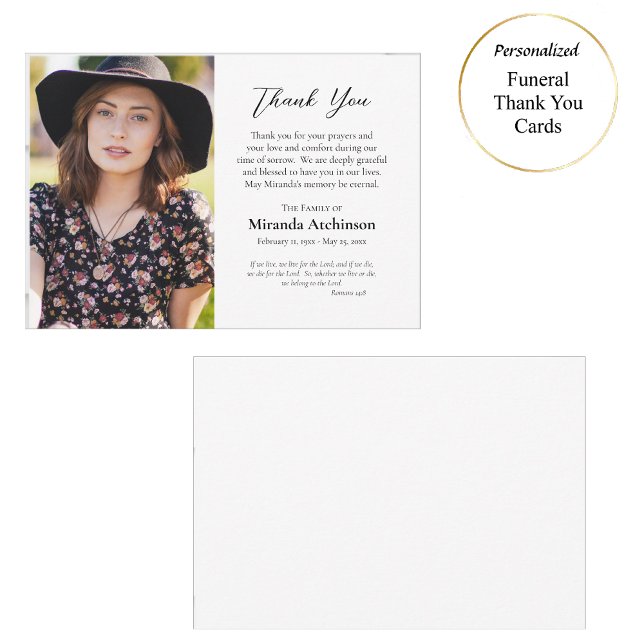 Simple, Elegant Orthodox Christian Funeral Thank You Card (Creator Uploaded)