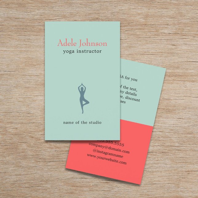 Simple Elegant Pastel Icon Yoga Instructor Flyer (Creator Uploaded)