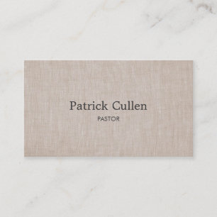 Simple Elegant Pastor Priest Business Card