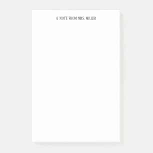 Simple Elegant Personalised Teacher Note