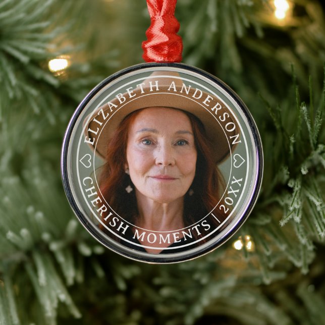 Simple Elegant Photo Classic White Script Retire Metal Tree Decoration (Tree)