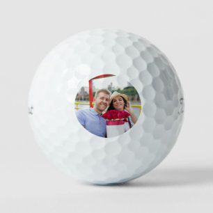 Simple Elegant Photo Golf Balls