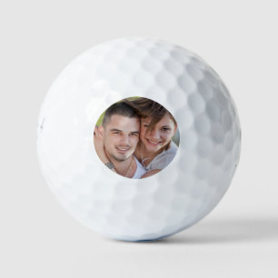 Simple Elegant Photo Golf Balls