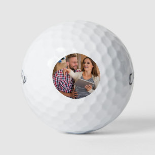 Simple Elegant Photo Golf Balls