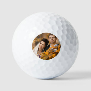 Simple Elegant Photo Golf Balls