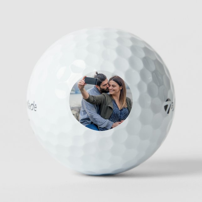 Simple Elegant Photo Golf Balls (Front)