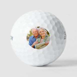Simple Elegant Photo Golf Balls