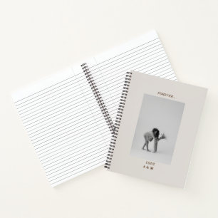 Simple Elegant Photo Monogram Journal Notebook