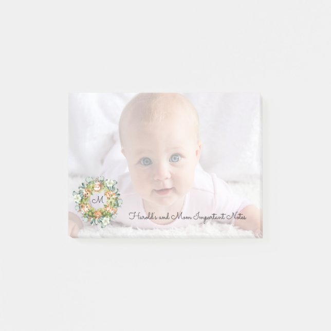 Simple Elegant Photo Post-it Notes (Front)