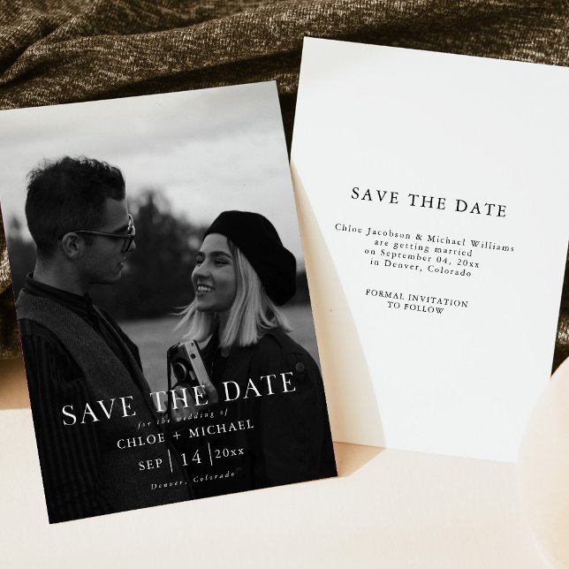 Simple Elegant Photo Save the Date Invitation (Creator Uploaded)