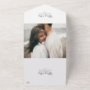 Simple Elegant Photo Seal And Send All In One Invitation