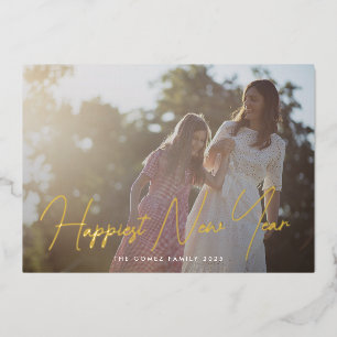 Simple Elegant Photo Typography Happiest New Year