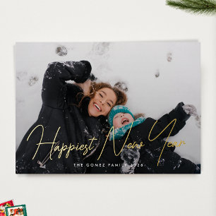 Simple Elegant Photo Typography Happiest New Year