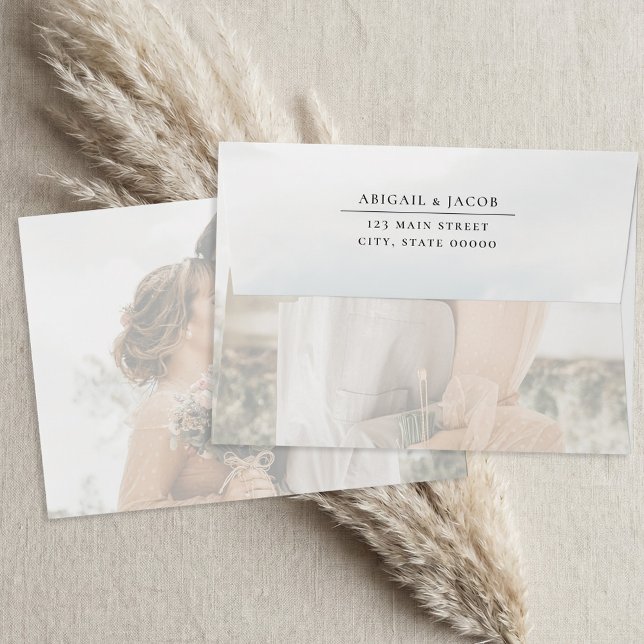 Simple Elegant Photo Wedding Envelope (Creator Uploaded)