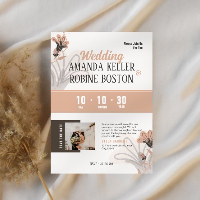 Simple Elegant Photo Wedding Invitation (Creator Uploaded)