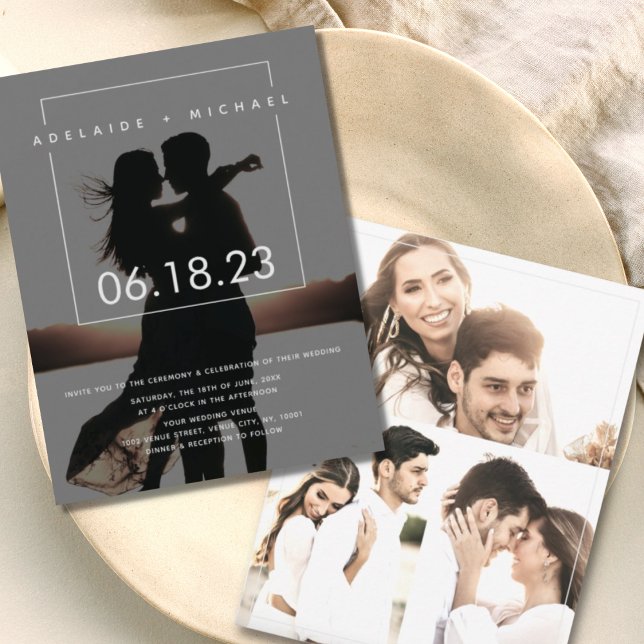 Simple Elegant Photo Wedding Invitation (Creator Uploaded)