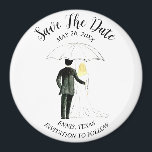 Simple Elegant Photo Wedding Modern Rustic Magnet<br><div class="desc">Simple,  elegant,  whimsical,  watercolor,  modern photo Wedding,  Save the Date magnet. You can personalise it with your details.</div>