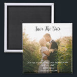 Simple Elegant Photo Wedding Modern Whimsy Magnet<br><div class="desc">Simple,  elegant,  modern photo Wedding,  Save the Date magnet. You can personalise it with your details.</div>