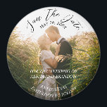 Simple Elegant Photo Wedding Modern Whimsy Magnet<br><div class="desc">Simple,  elegant,  whimsical,  modern photo Wedding,  Save the Date magnet. You can personalise it with your details.</div>