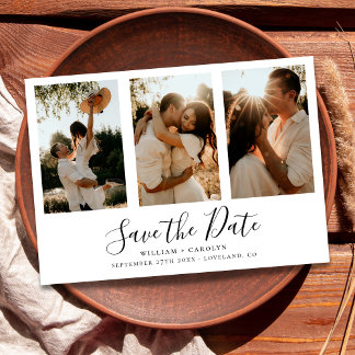 Simple Elegant Photo Wedding Save The Date