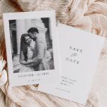 Simple Elegant Photo Wedding Save The Date<br><div class="desc">Simple Elegant Photo Wedding Save The Date</div>